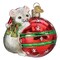 Old World Christmas 3.0 Inch Playful Christmas Mouse Christmas Tree Ornament , Christmas Decor Ball Ornament Santa Hat